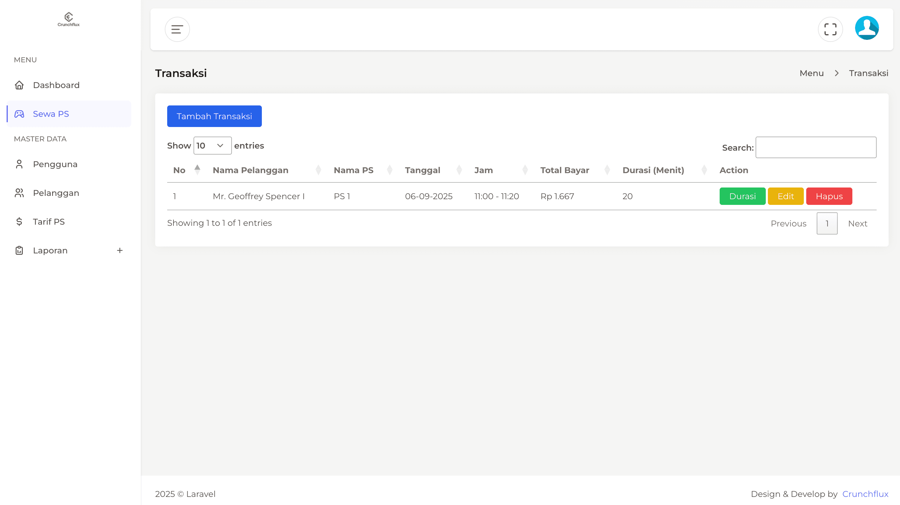 Aplikasi Rental PlayStation IoT